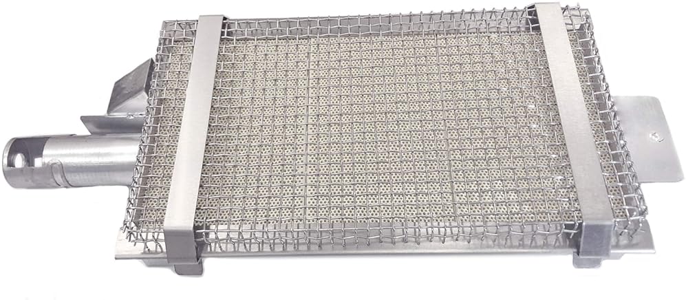 Kokomo Bbq Grill Infrared Sear Zone Burner for Gas Grills – Stainless Steel Infrared Searing 12,000 BTU Burner Replacement for Outdoor Kitchen Grills – Compatible with Liquid Propane or Natural Gas