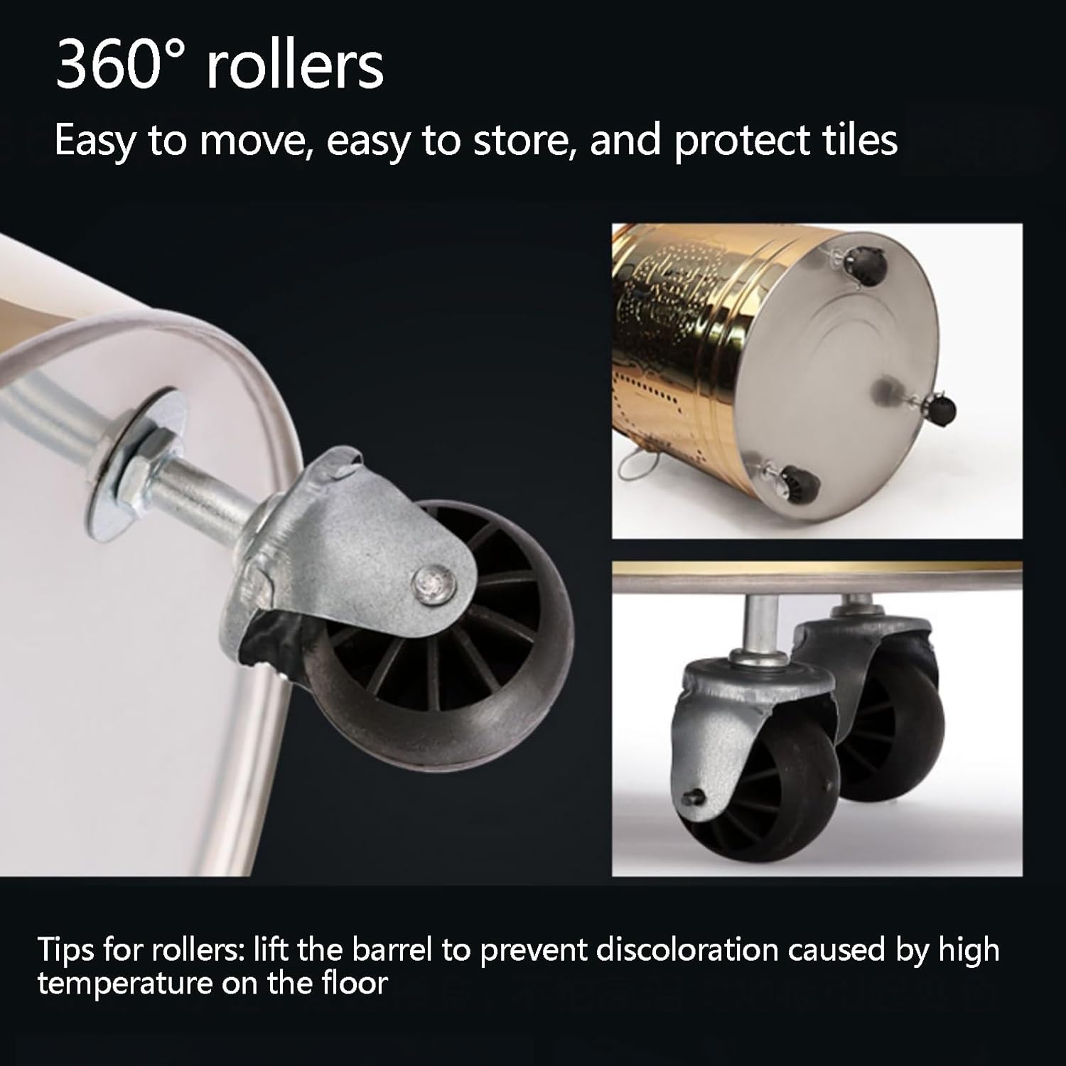 Stainless Steel Outdoor Smokeless Burn Barrel for Paper, Leaf, Trash - Garden Incineration Barrel