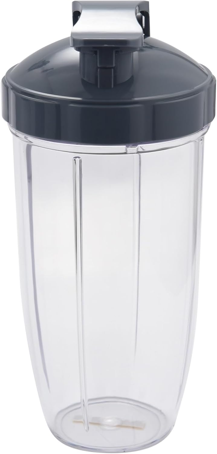 3Pcs Replacement Cups 32 Oz Colossal +24 Oz Tall +18oz Small Cup+3 Lids Compatible for Fruit Juicer Parts Kitchen Appliance Bottle