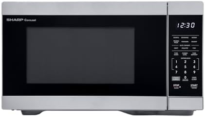 SHARP Countertop Microwave Oven Compatible with Alexa Orville Redenbacher's Certified with Removable 12.4