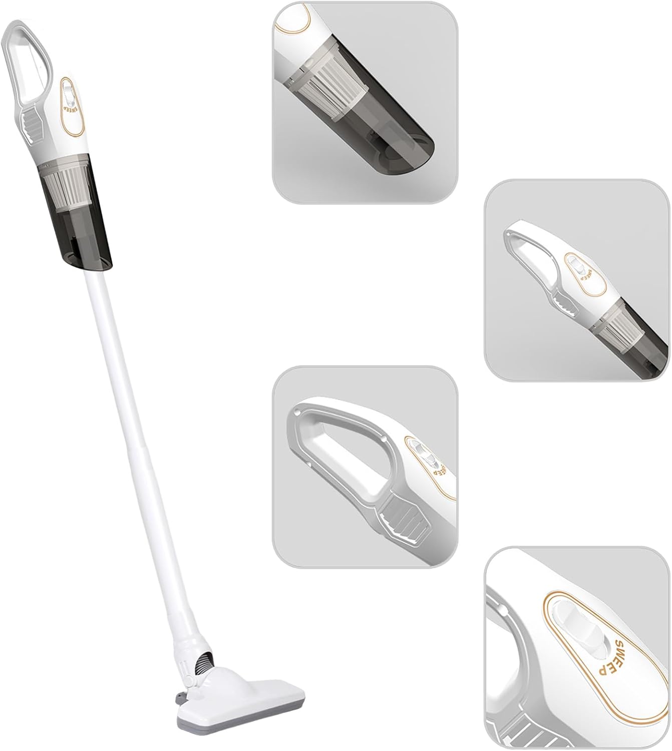 USB Rechargeable Handheld Vacuum Portable Remover ABS Texture for Home Car Pet Hair Pet Hair Handheld