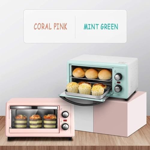 oven mini oven air fryer oven 11L Electric Oven, Stainless Steel Convection Countertop Toaster Oven Multi Function Mini Oven Toaster Oven Air Fryer, (Color : Pink) (Color : Mint Green, Size : Ones