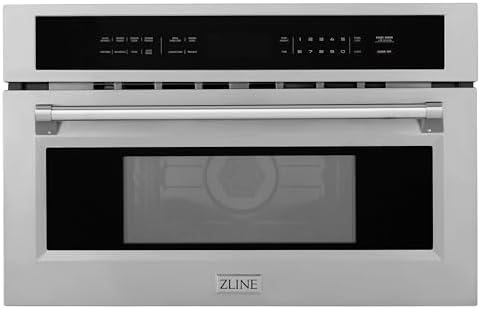 ZLINE 30 Inch wide, 1.6 cu ft. Built-in Convection Microwave Oven in Stainless Steel with Speed and Sensor Cooking