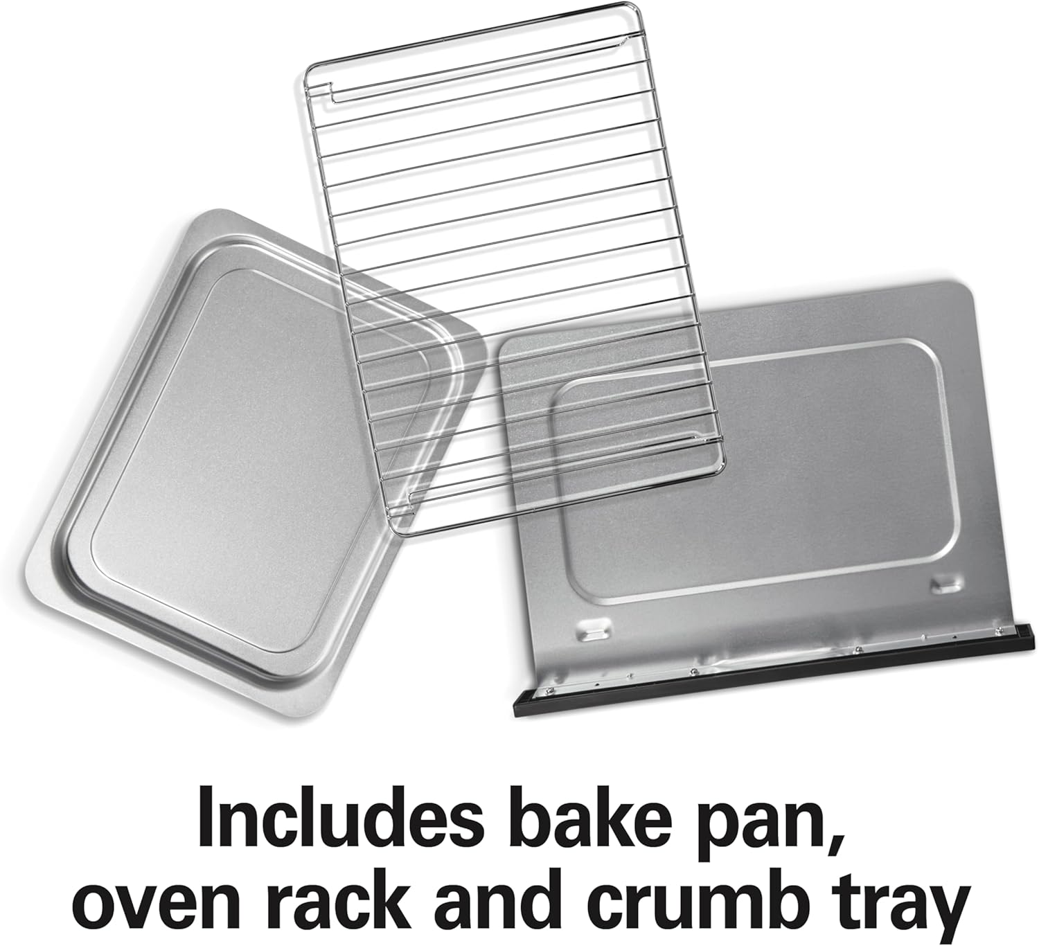 Hamilton Beach 2-in-1 Countertop Toaster Oven and Long Slot 2 Slice Toaster, 60 Minute Timer and Automatic Shut Off, Shade Selector, Stainless Steel (31156)