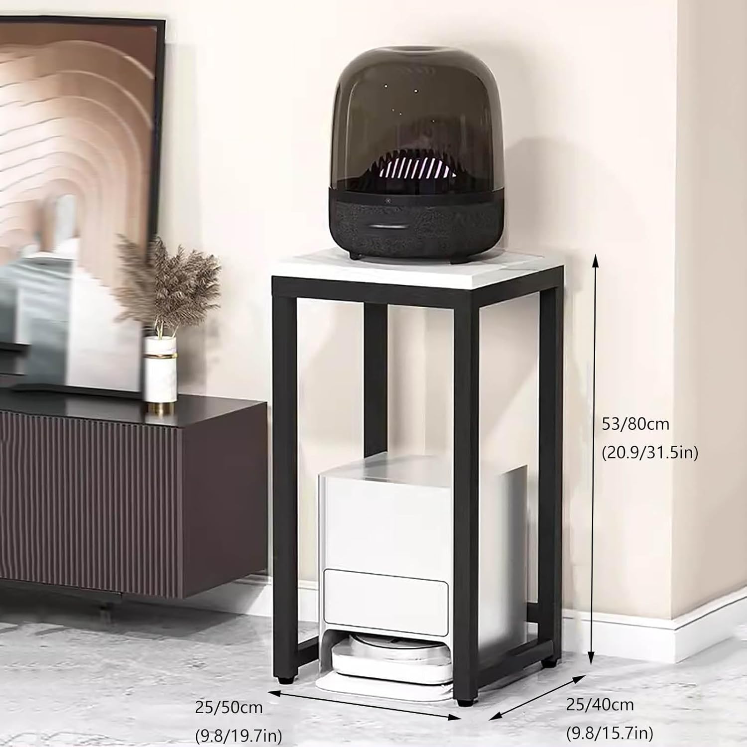 Generic Fish Tank Rack Sweeping Robot Rack Base, Floor Rack, Living Room Sweeping Machine Single Layer Storage Rack(Natural,50x40x80cm/19.7x15.7x31.5in), EADUAUEUD-239F2F1B88B9223C285920F1A70