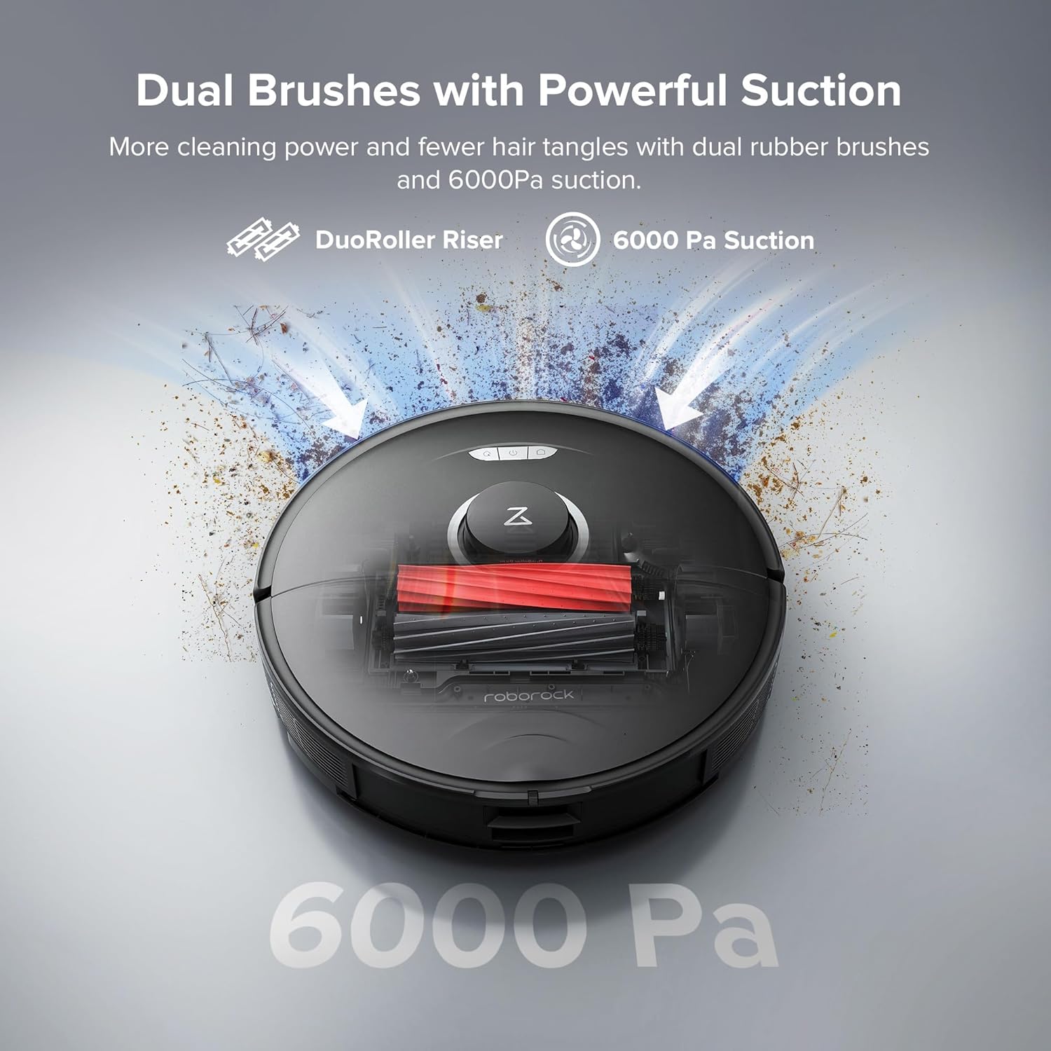 roborock S8 Pro Ultra Robot Vacuum and Mop, Auto-Drying, Self-Washing, Liftable Dual Brush & Sonic Mop, 6000Pa Suction, Self-Refilling, Self-Emptying, Obstacle Avoidance, Black (Renewed)