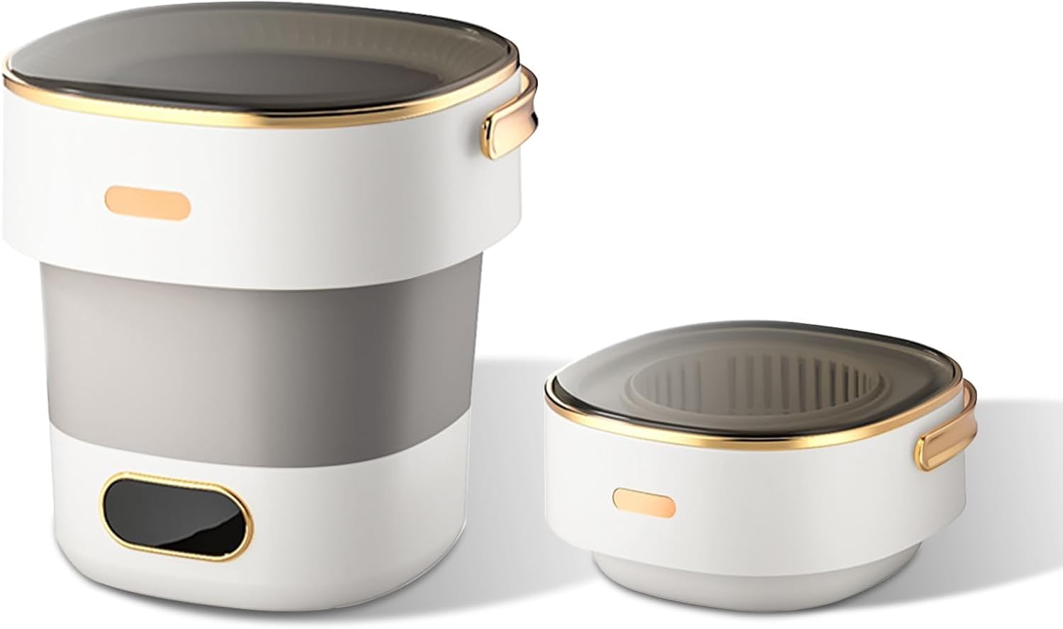 Portable Washing Machine, Mini 13l Foldable Washer and Dryer with 3 Modes Deep Cleaning, Upgraded Small Collapsible Laundry for Apartment&Home&Camping&Travel