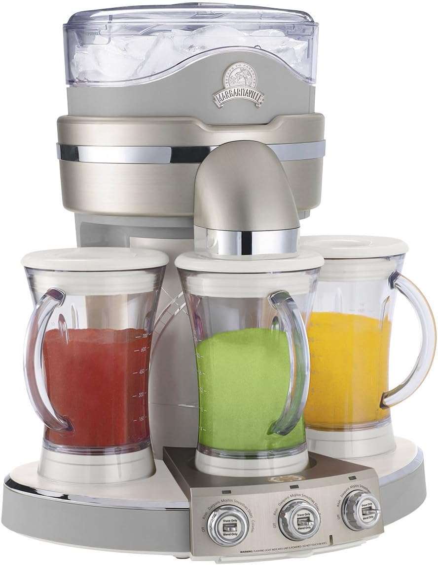 Margaritaville DM3100-019-000 Tahiti Frozen Concoction Maker with 24 oz. Shatterproof Blending-Jar, Silver