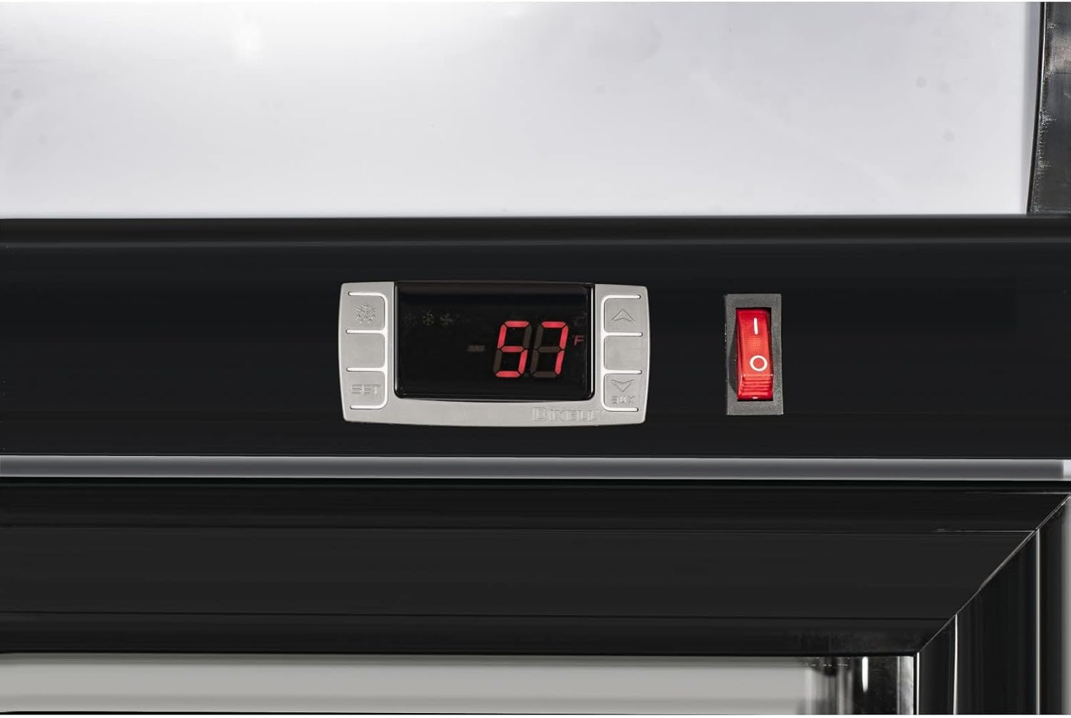 Merchandiser Refrigerator with 2 Glass Doors, 31 cu ft Beverage Display Cooler, Upright Fridge with LED Lighting, Adjustable Shelves for Beverages, Beer and Drinks, Swing Door, Black