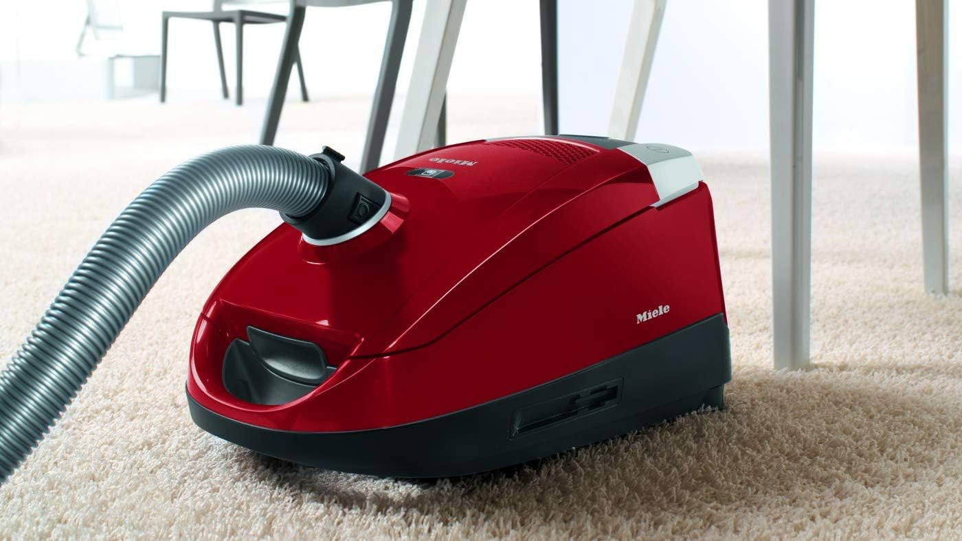 Miele Compact C2 Cat & Dog Canister Vacuum – Model 41DBE430CDN (1200 W, Bagged, Electrobrush + Hard-Floor Brush, Autumn Red)