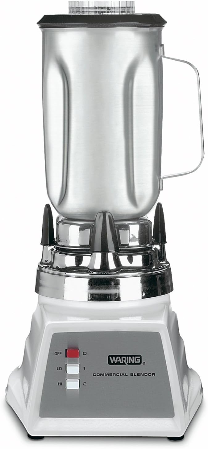 Waring Commercial 7011S 2-Speed Food Blender with Stainless Steel Container, 32-Ounce, Silver
