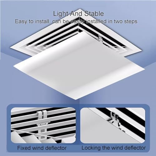 Central Air Conditioning Deflector Air Conditioner Windshield Air Conditioners Baffle Shield Air Conditioning Vent Deflector Ac Vent Deflector Prevent the Air From Blowing Straight,Angle Adjustable
