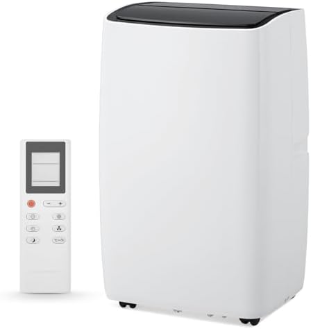 Portable Air Conditioners, 12000 BTU Air Conditioner for 550 Sq. Ft, Dehumidifying & Fan, Quiet Operation and Easy Mobility, Remote Control for Home & Office