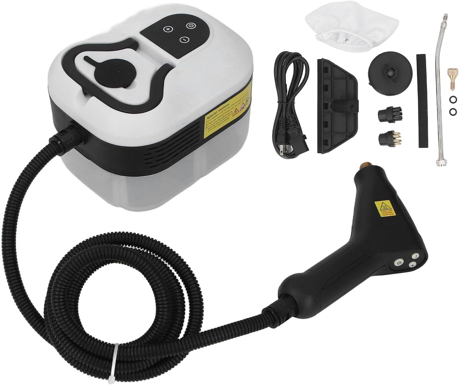 Marhynchus Handheld Steam Cleaner, Portable High Temperature Pressurized 105 221 with Smart Touch Screen and 6 Level Adjustable Buttons, for Home Furniture Clothes Couch Kitchen Bathroom (US Plug