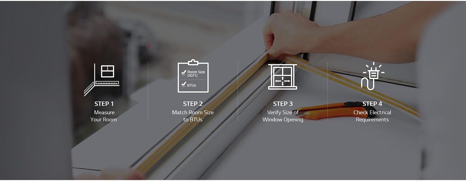 LG 9,800 BTU Through the Wall Air Conditioner, 230/208V, Cools up to 440 Sq. Ft. for Bedroom, Living Room, Apartment,, with Remote, 3 Cool & Fan Speeds, Wall AC Unit, White