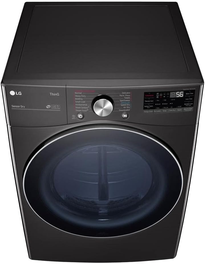 LG DLGX4201B / DLGX4201B / DLGX4201B 7.4 Cu. Ft. Black Steel Smart Front Load Gas Dryer with TurboSteam