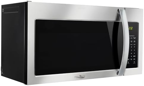 Tough Grade 1.5 Cu. Ft. Stainless Steel Over-the-Range RV Microwave with Sensor Cooking, Rack for Two-Level Heating, Vent & Light | 120V