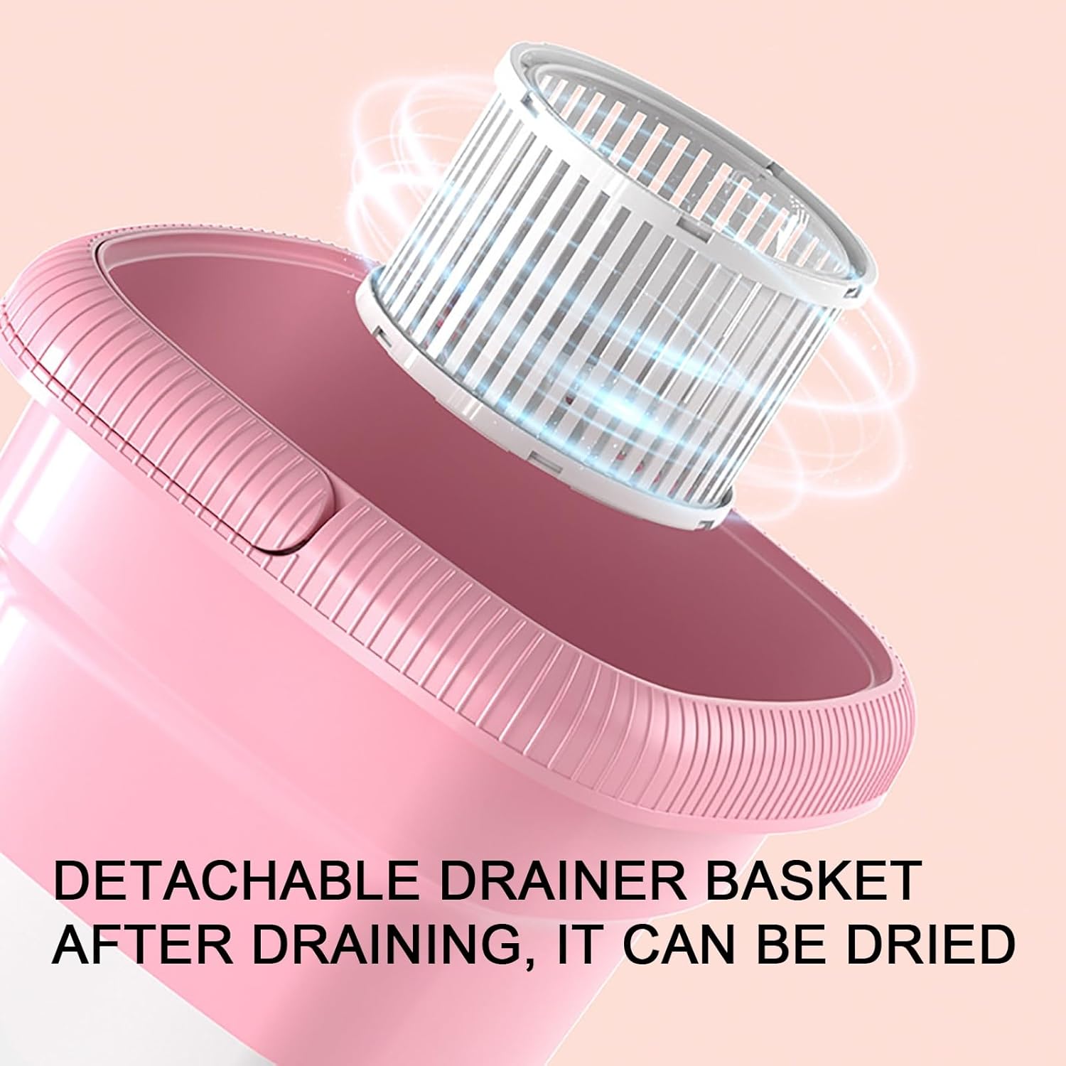 Foldable Mini Washing Machine， Portable Washer， for Washing Underwear, Socks, Baby Clothes Mini Washer (Color : Pink)