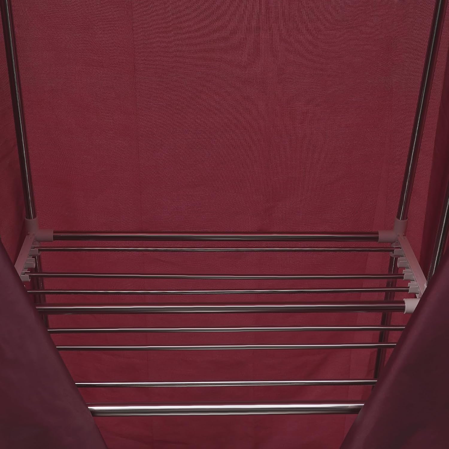 1200-1500W 110V Clothes Dryer Portable Drying Machine with Remote Control, 3 Gears Laundry Drying Wardrobe with Large Capacity, Electric Dryer/Rack for Home and Apartments, 27.55x19.68x59in (Red)