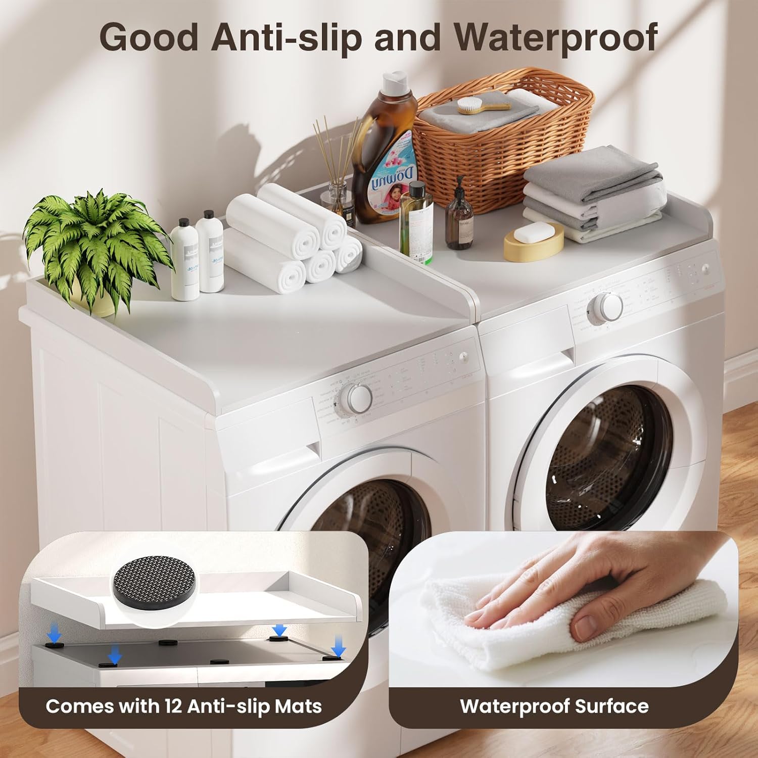 Washer Dryer Countertop Set of 2, 54.34