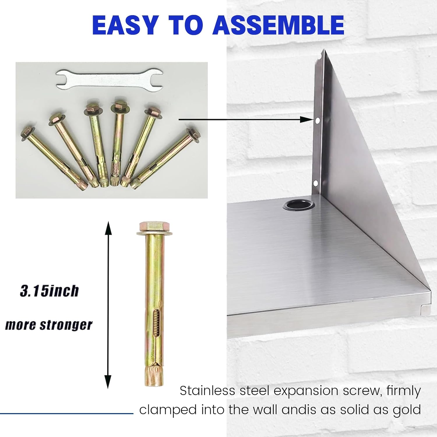 Stainless Steel Microwave Shelf, 18