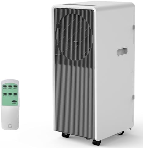 8,000 BTU Portable Air Conditioner, Gray