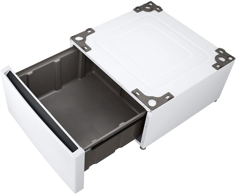 LG WDP6W 27 inch White Laundry Pedestal with Storage Drawer