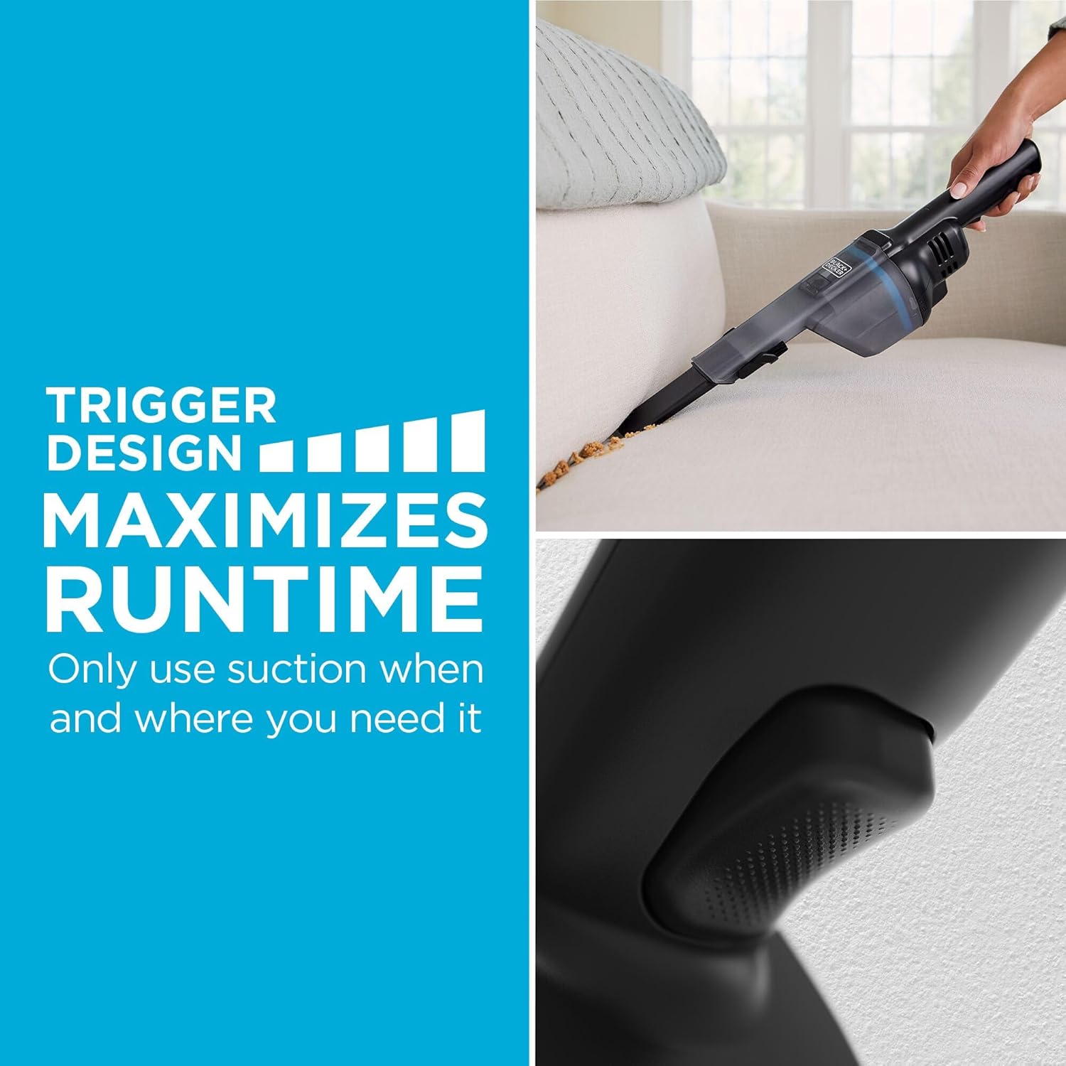 BLACK+DECKER 8V MAX dustbuster Blast Handheld Vacuum Cordless (HNVD215J00)