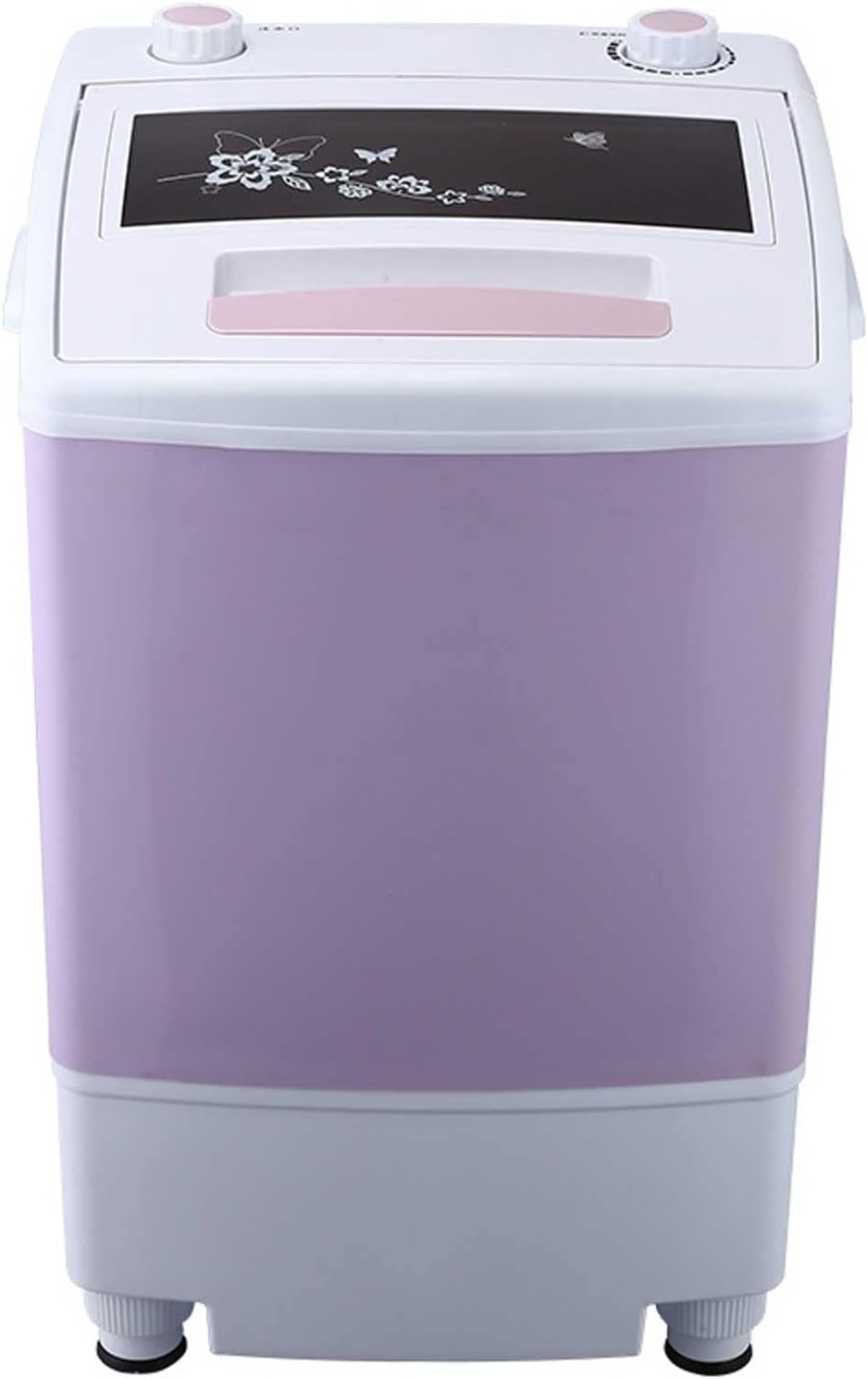 Portable Washing Machine semi-Automatic Household Small Dormitory Laundry Machine 7 Kg Large Capacity Silent and Energy Saving Suitable for Dormitory Apartment Rv (Violet)