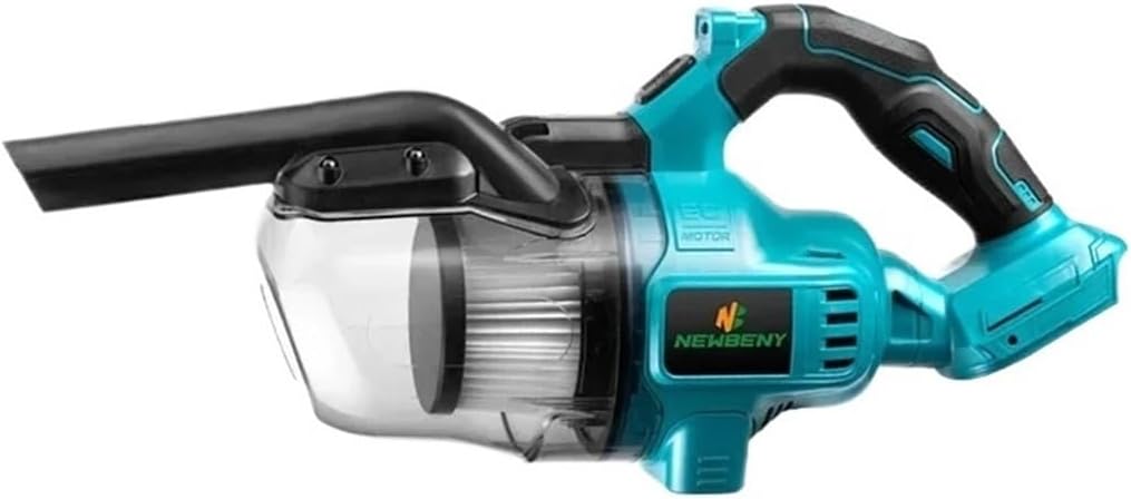 Electric Vacuum Cleaner Cordless Rechargeable for Indoor Interior Household Cleaning,Compatible for NEWBENY， Compatible for Makita ，18V Battery(2 Battery EU Plug)