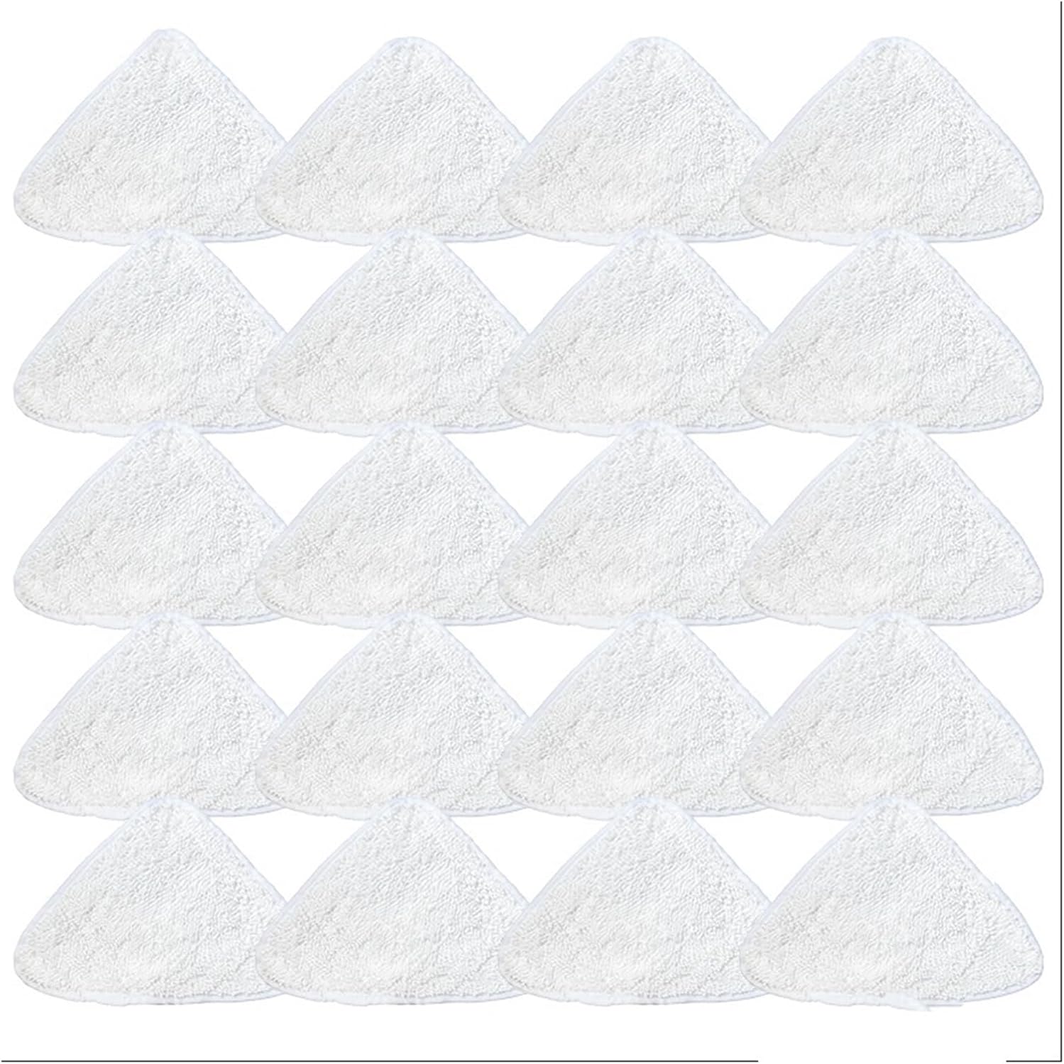 Compatible For Vileda Ultra-fine Fiber Steam Mop Pad, Cleaner Parts Triangle Replacement Cloth Accessories(20pcs)