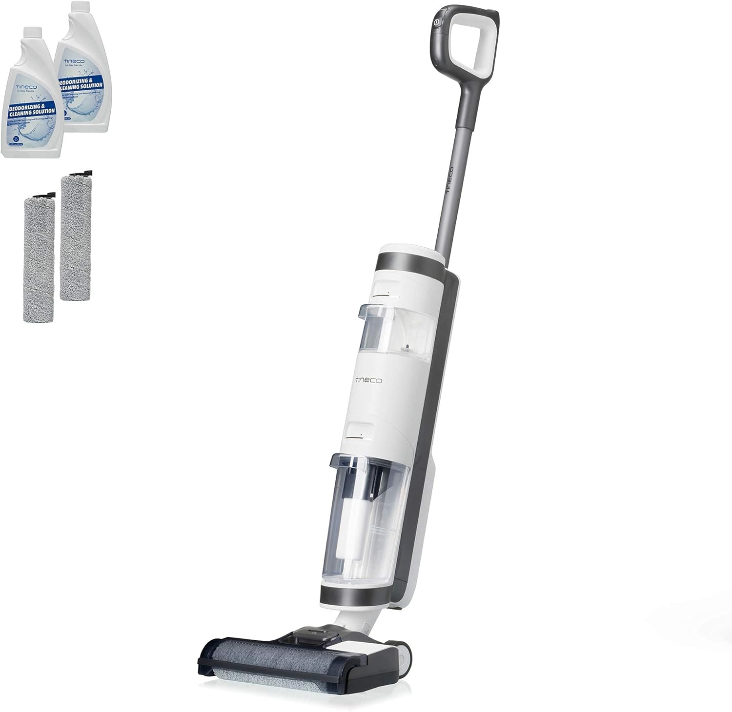 Tineco iFloor 3 Complete Wet Dry Vacuum, Floor Washer, White/Grey (Renewed)