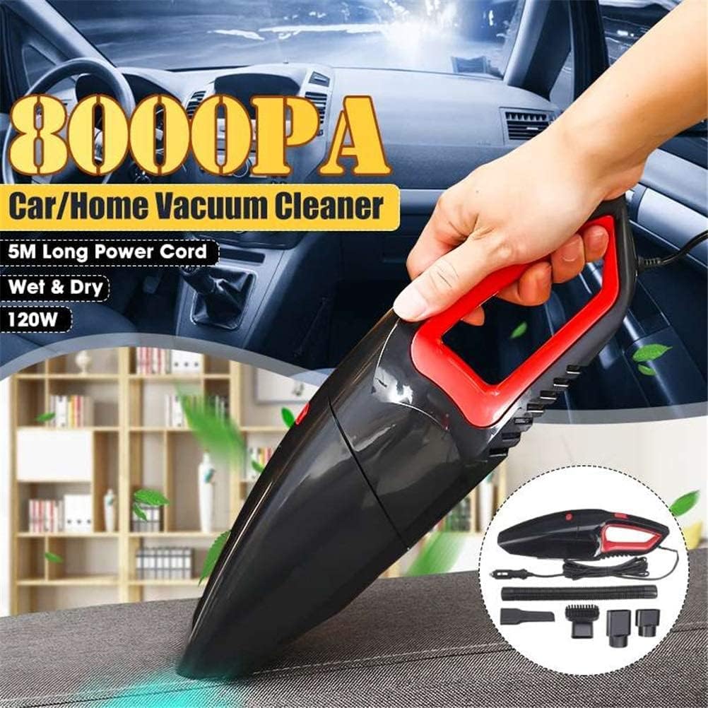 120W 8000pa Car Vacuum Cleaner High Suction for Car Wet/Dry Dual-use Powerful Vacuum Cleaner Handheld 12V Mini Car