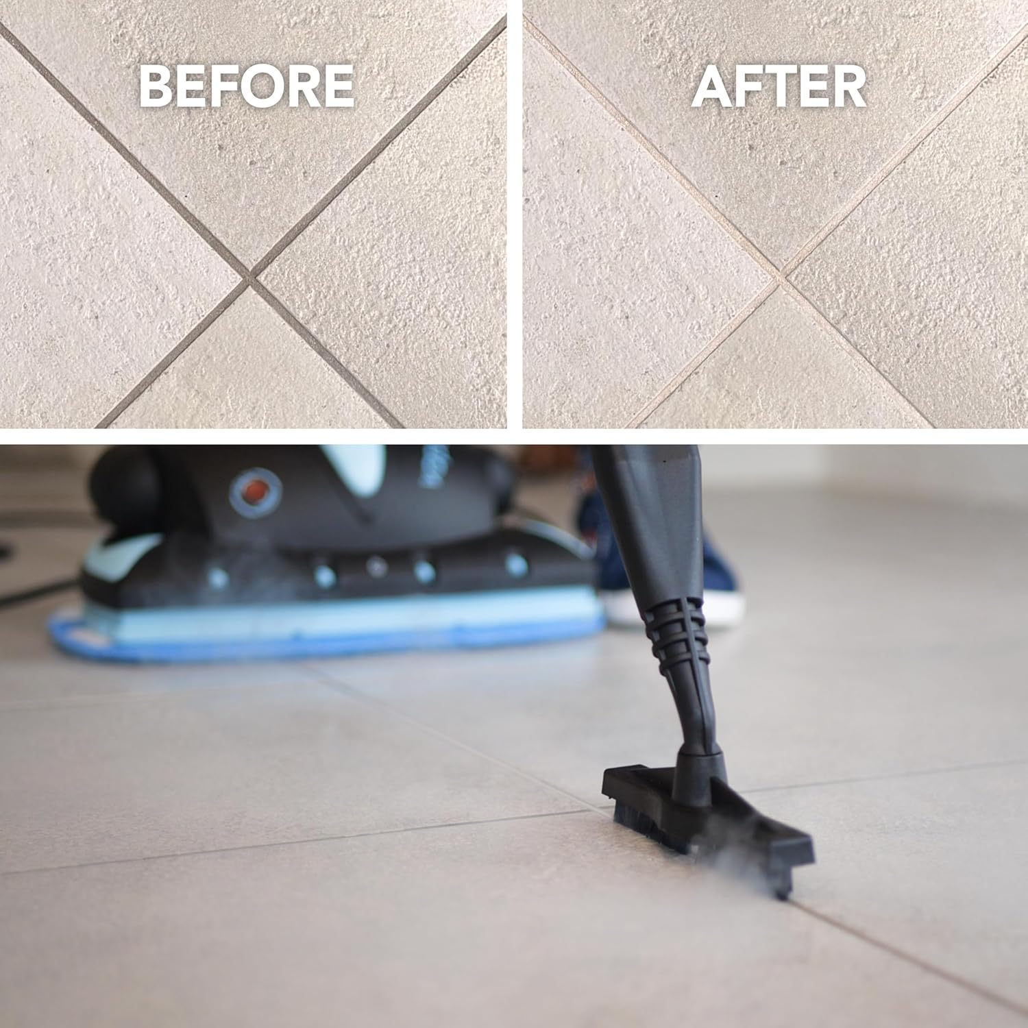 Euroflex Vapour Pro 20-Piece All-in-One Steam Mop with Built-In Portable Steam Cleaner (Renewed)