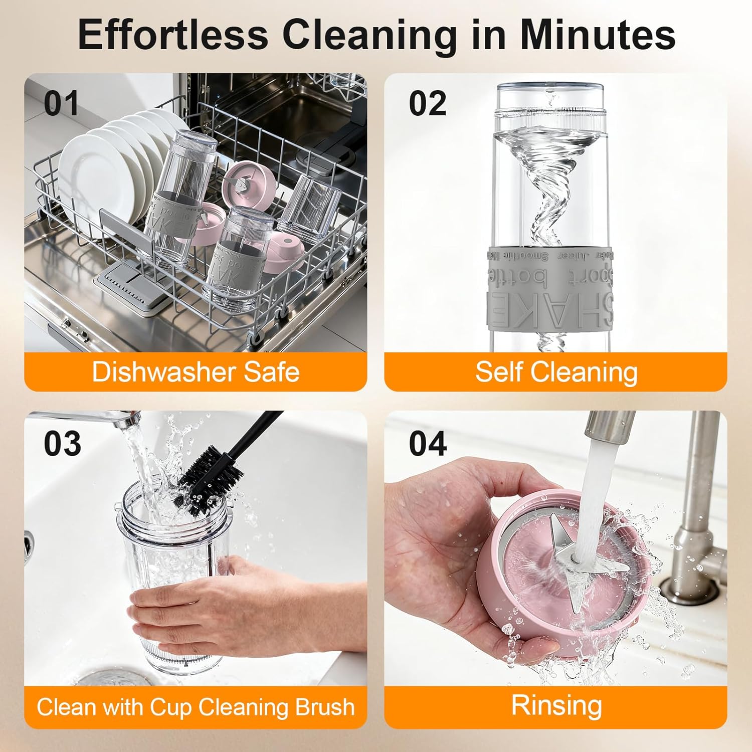 10 In 1 Personal Blender And Grinder Combofor Kitchen, Smoothie Juicer Machines Vegetable And Fruit, For Shakes And Smoothies, Smoothies Maker With 2 Portable Cup, Pink