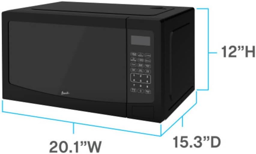 Avanti MT115V1B 1.1 Cu. Ft. Black Countertop Microwave