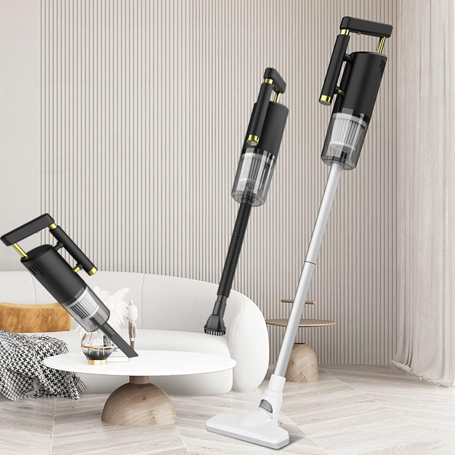 Portable Cordless Vacuum Cleaner-Wet & Dry Handheld Wireless Vacuum Cleaner Household Car Compact Large Suction Vacuum Cleaner