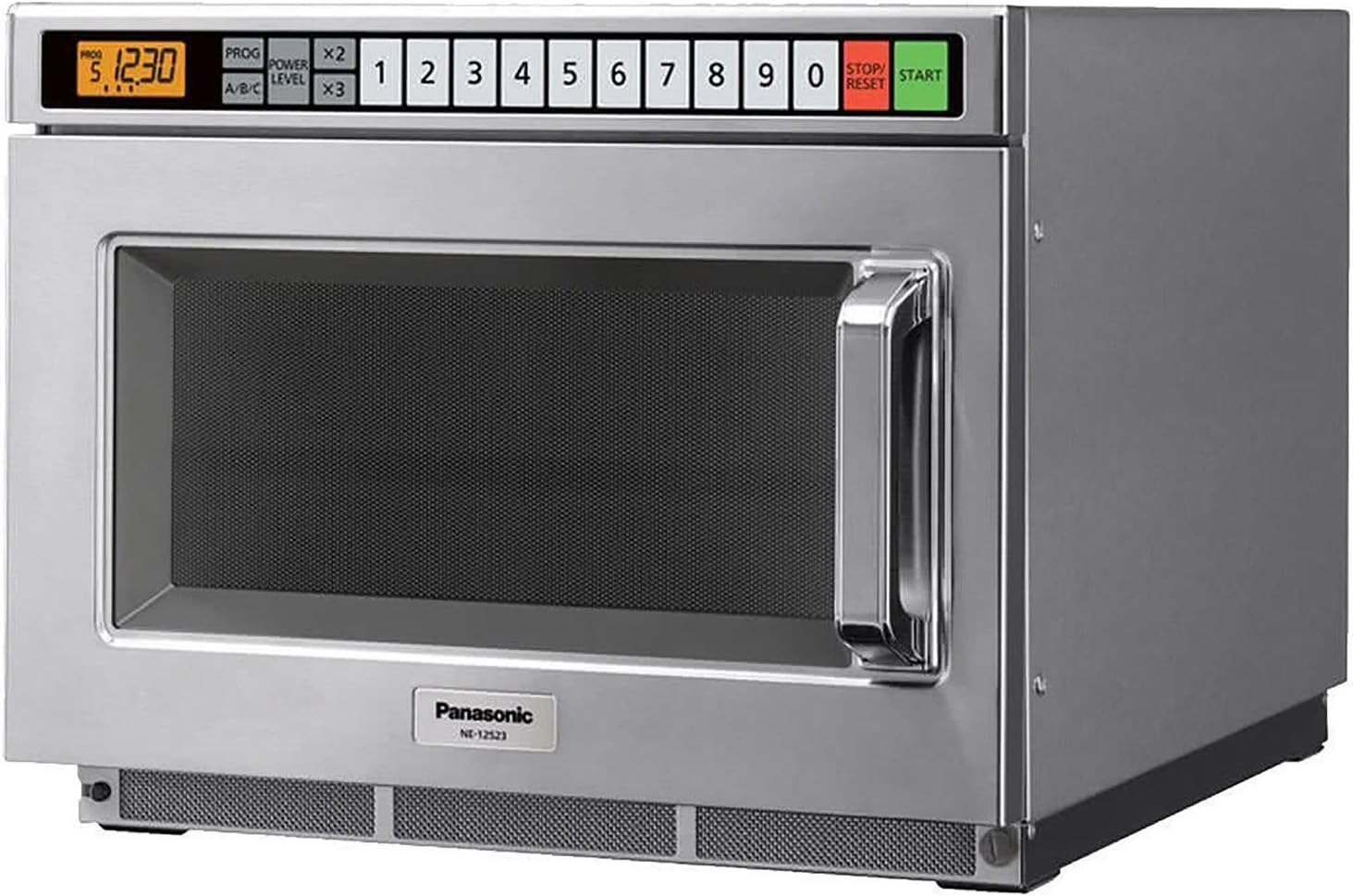 Panasonic NE-12523 1200 Watt Compact Commercial Microwave Oven with 60 Programmable Memory Pads