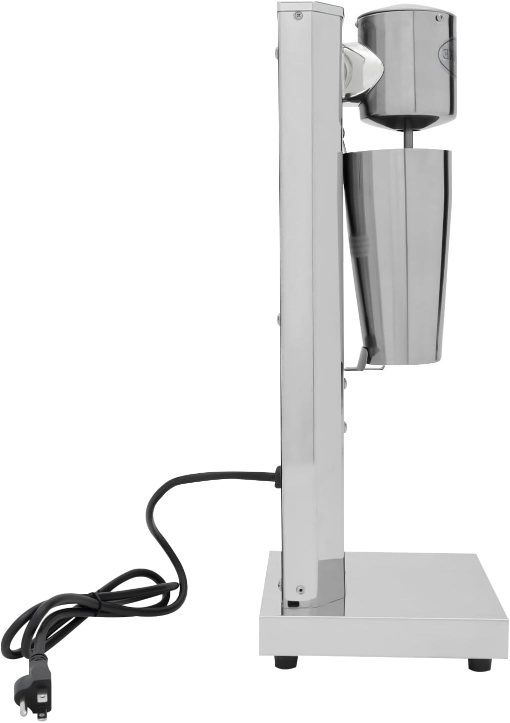 Milkshake Maker,180W Commercial Milk Shake Machine with Dual Gears & Intelligent Micro Switch Stainless Steel Electric Milkshake Blender for Coffee Drinks