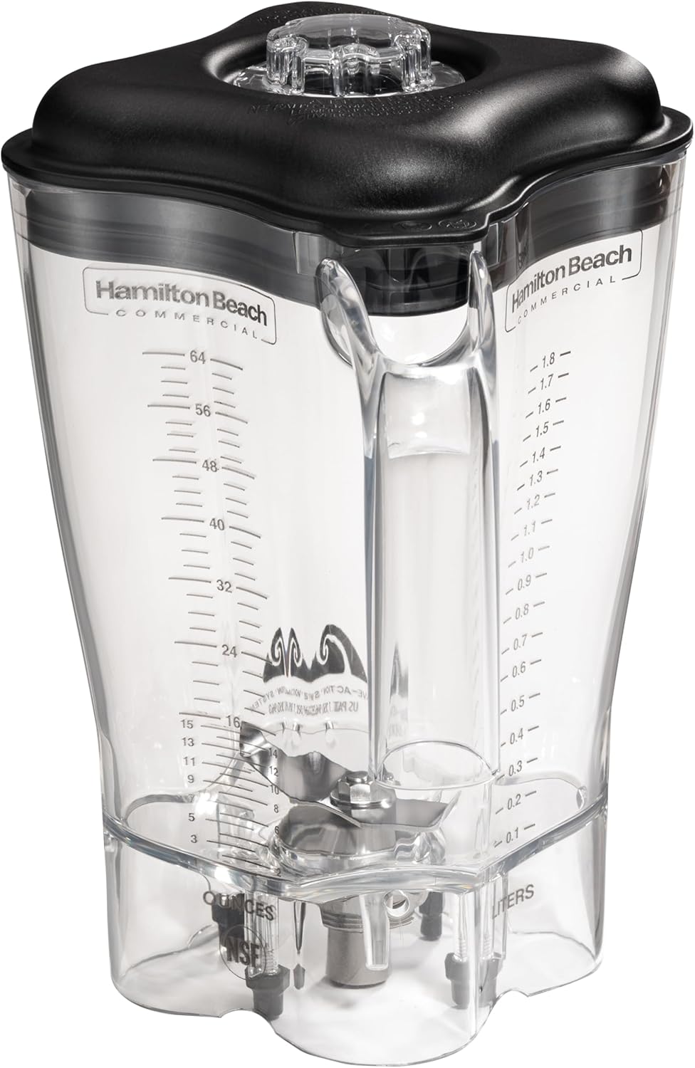 Hamilton Beach Commercial Tempest High-Performance Blender, 64 Ounce / 1.8 Liter Capacity, 3 HP Motor, NSF Certified, HBH650R