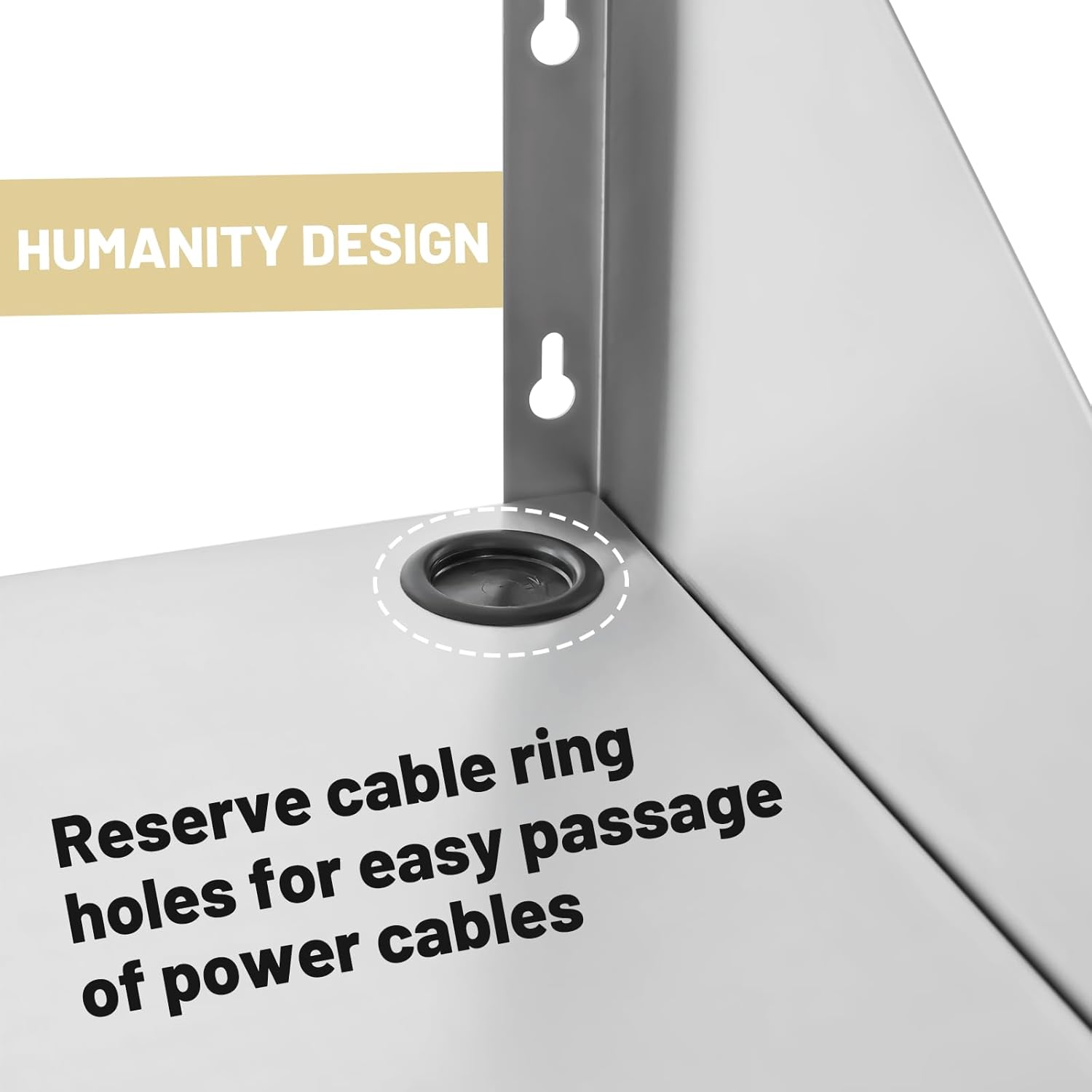 Hally Stainless Steel Microwave Shelf 18