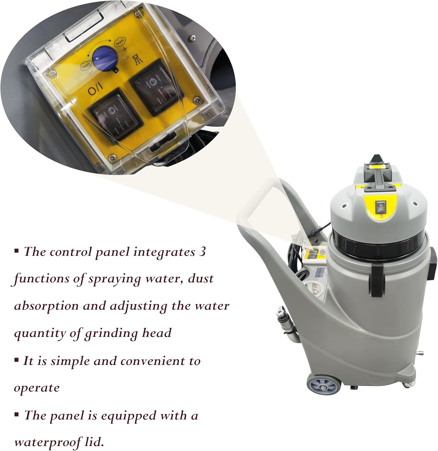 Carpet Cleaning Machine Carpet Spray Extractor Extraction Machine with 8.2ft Hose for Sofa Fabric Cleaning Hotel Workplace Home 7.9gal(30L) 1122W