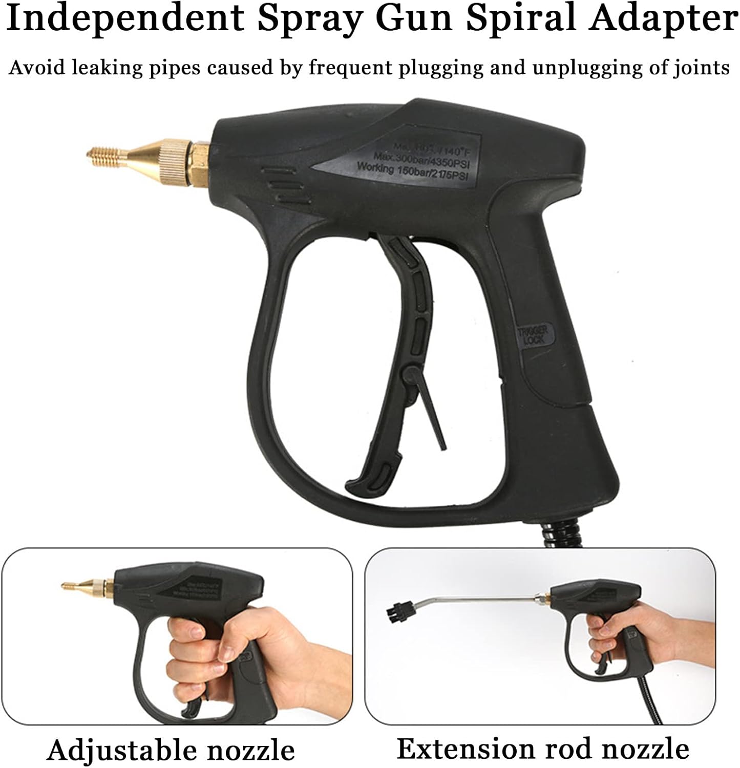 1700W 110V High Temperature Pressurized Steam Cleaner, Multi-Purpose Portable Mini Steam Cleaning Machine, Mobile Cleaning Machine Power Steamer for Furniture Car Household,Yellow