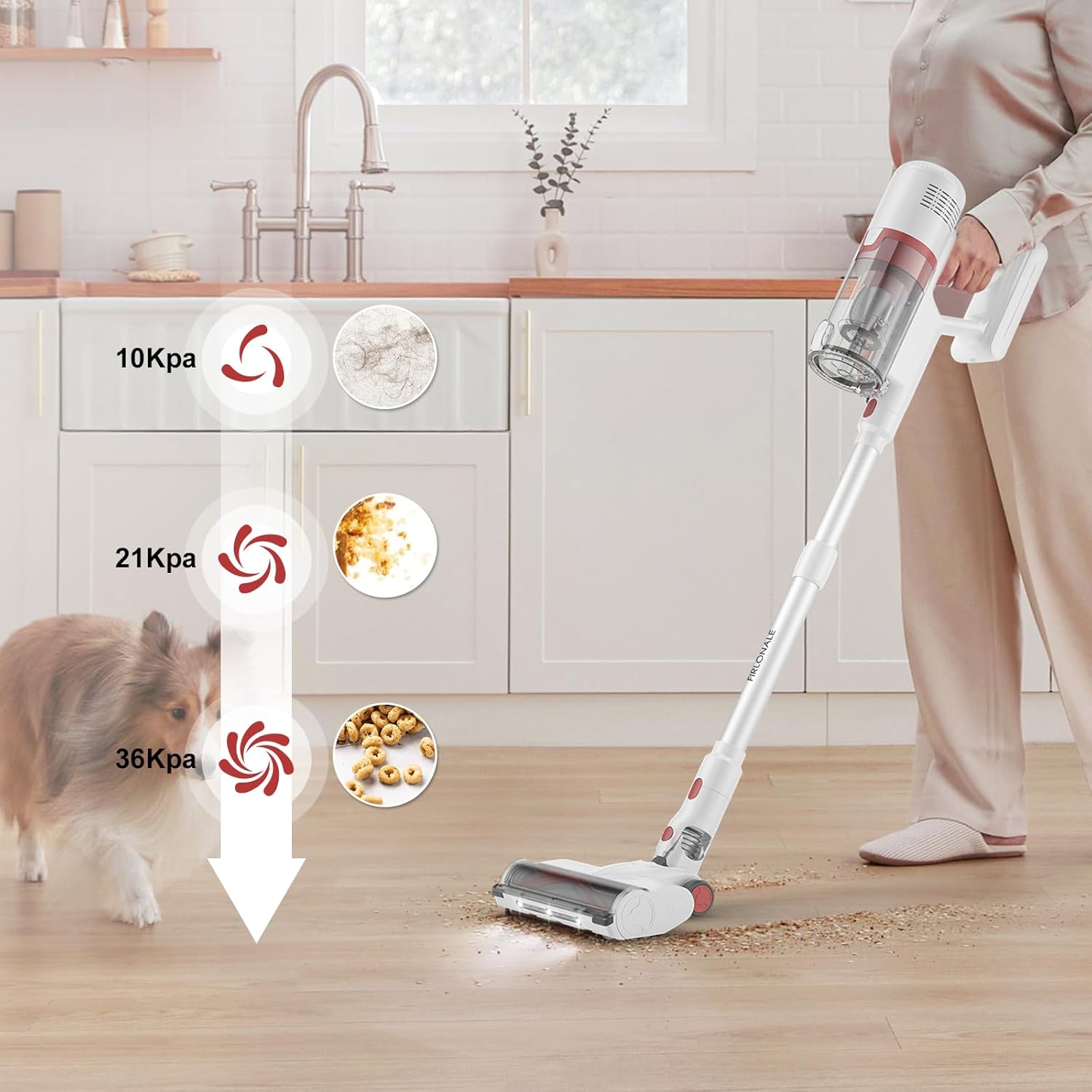 Vacuum Cleaner, Cordless Stick Vacuum Cleaner for Home