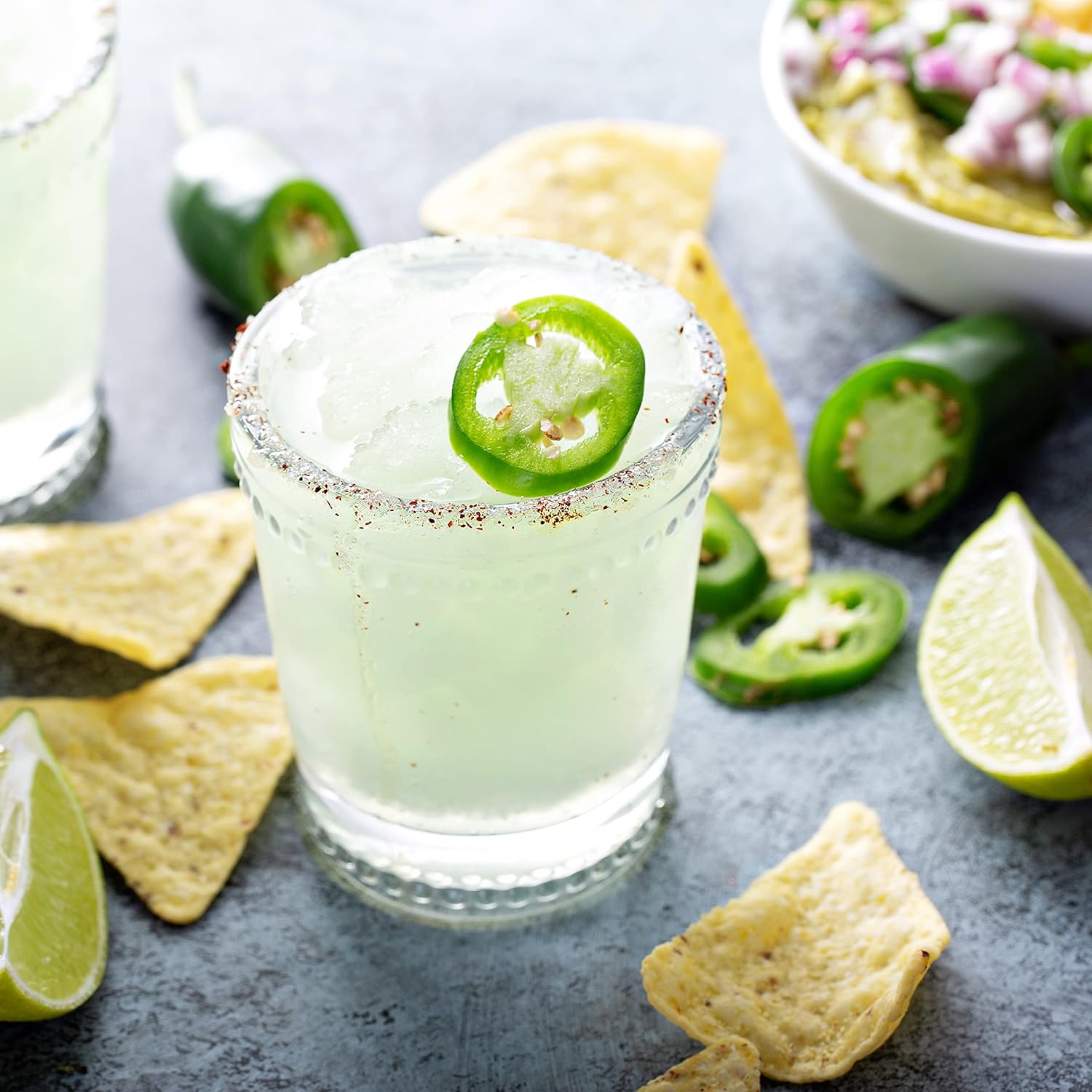 Nostalgia Margarita Machine - Blender for Smoothies, Margaritas, Daiquiris, and Slushies - Red - 64-Ounce