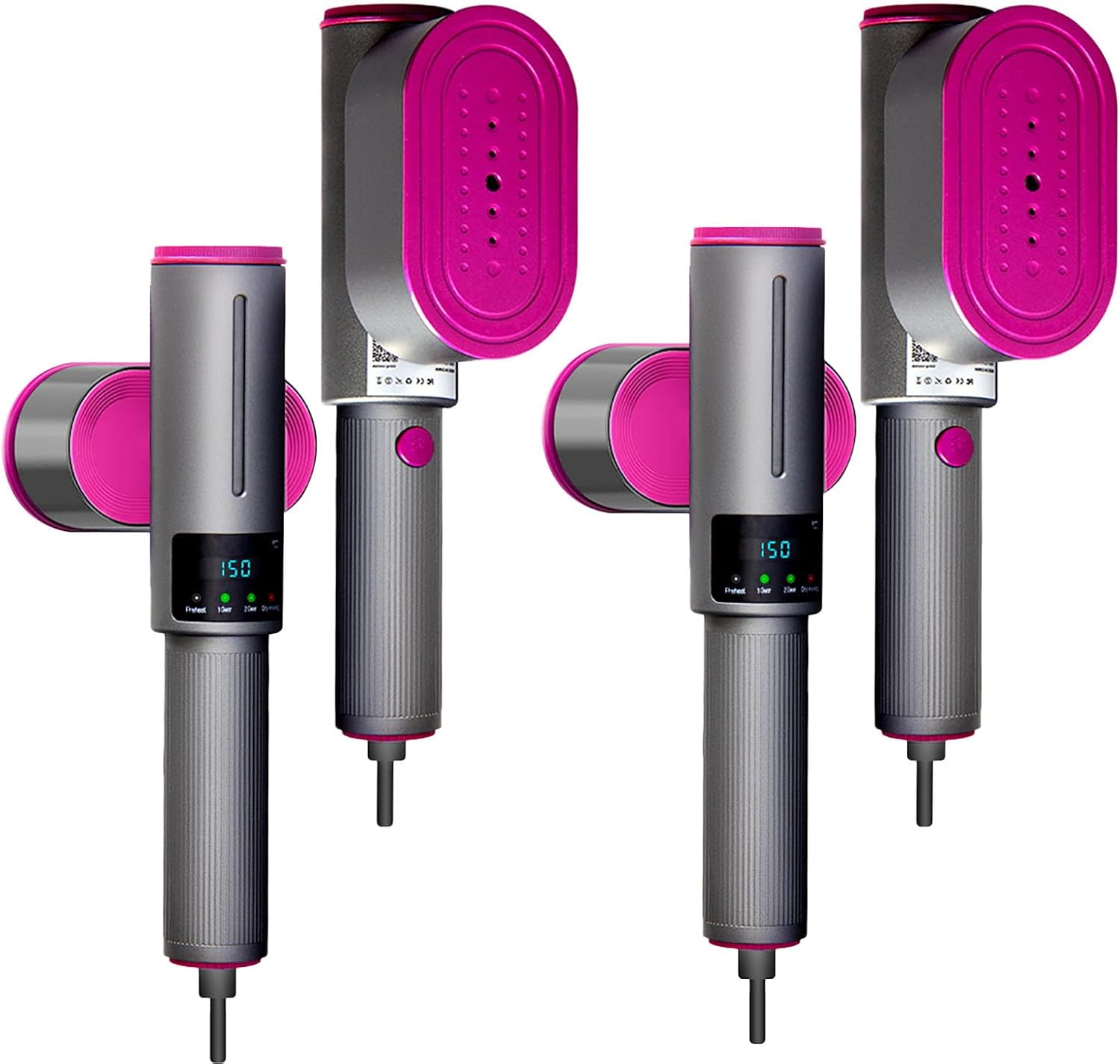 Portable Travel Iron and Steamer, Professional 2-in-1 Garment Steamer & Iron, 200w Powerful Steam, Ceramic Heating Plate Portable & Travel-Friendly for Clothing, Handheld, Home/Travel (2Set)