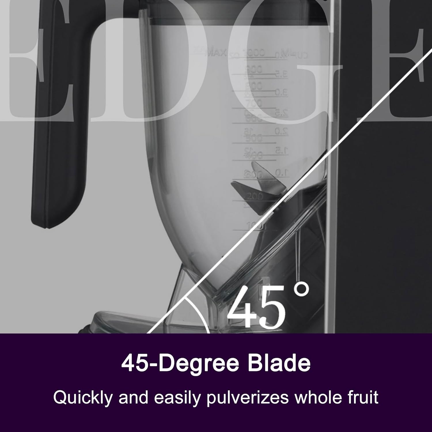 Tiger Smoothie Blender - Japanese Smoothie Maker for Smoothies, Crushed Ice, Milkshakes, Soups, Purees, Sauces, Matcha with Degree Diagonal-Blade Food Processor​