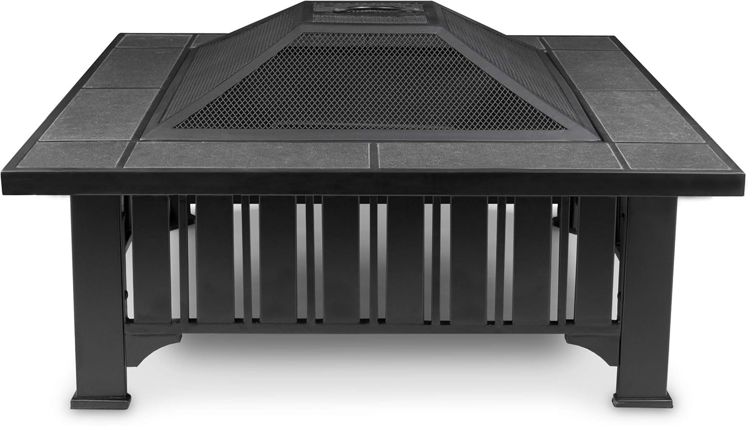 Real Flame Lafayette Wood Burning Fire Pit - Freestanding & Portable, Includes Spark Screen, Log Poker & Storage Cover