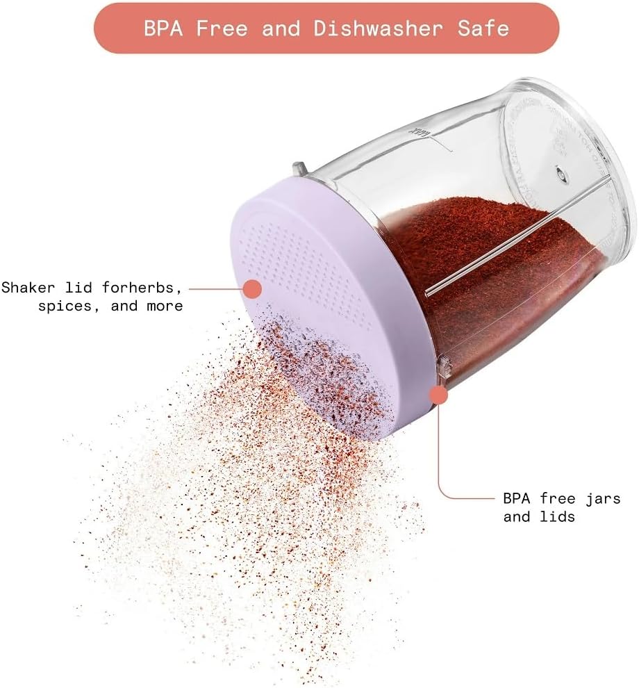 Beautiful Personal Blender Set with 12 Pieces, 240 W, Lavender by Drew Barrymore