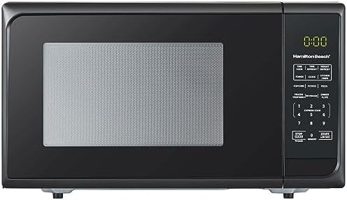 Compact 900W Gloss Black Microwave Oven - 0.9 cu ft Countertop Design for Efficient Cooking, Ideal for Home, Office & Small Spaces - EM925A2CE-P1